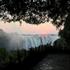 victoria falls at sunrise